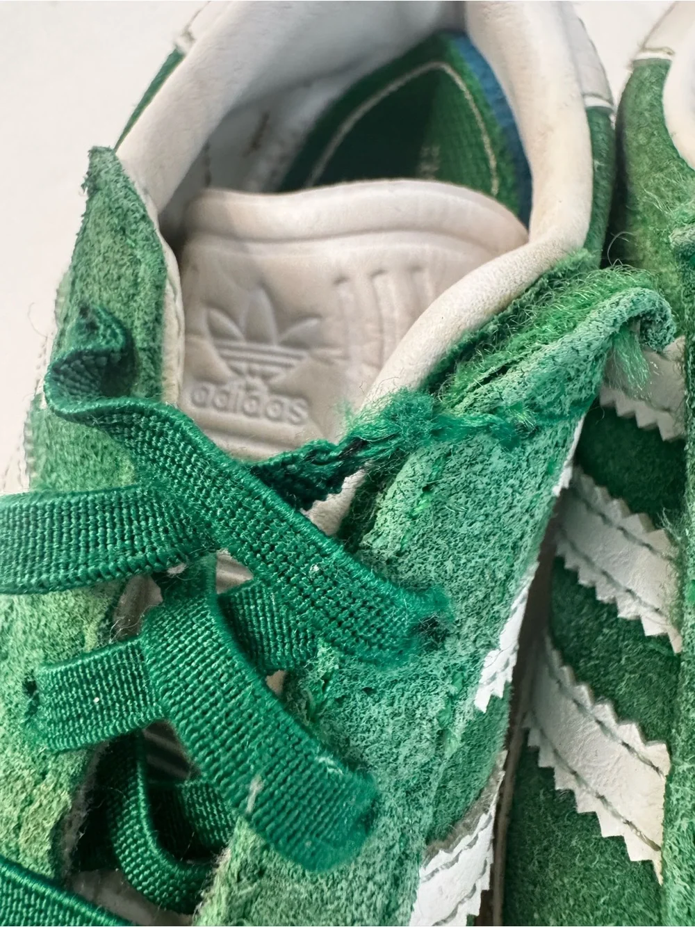 Adidas Gazelle Kids Green Suede Sneakers